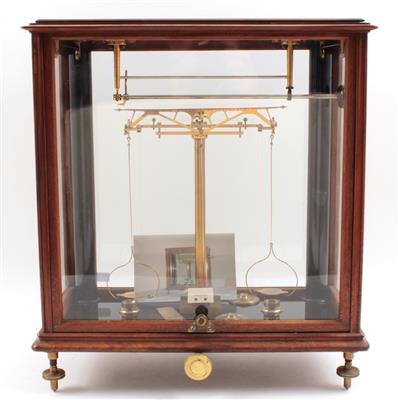 A fine analytic Balance for gold and silver by Albert Rueprecht - Antique Scientific Instruments and Globes
