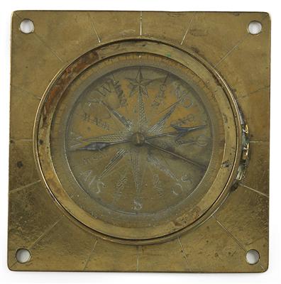An 18th century brass Compass - Strumenti scientifici e globi d'epoca