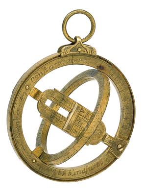 A brass equinoctial ring Sundial - Antique Scientific Instruments and Globes