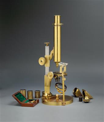 Großes Mikroskop von Wenzel Prokesch - Historische wissenschaftliche Instrumente, Modelle und Globen