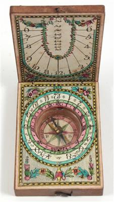 An early 19th century Diptych wood sundial - Antique Scientific Instruments and Globes