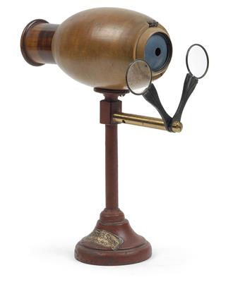 Optisches Auge als Camera obscura - Historische wissenschaftliche Instrumente, Modelle und Globen