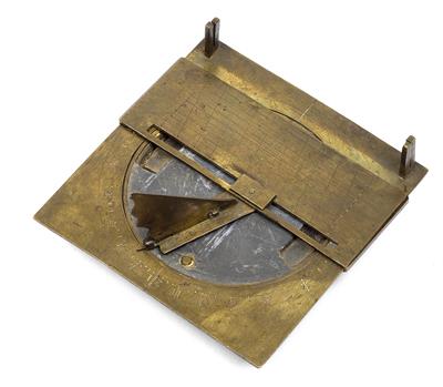 A 17th century brass Sundial - Antique Scientific Instruments and Globes