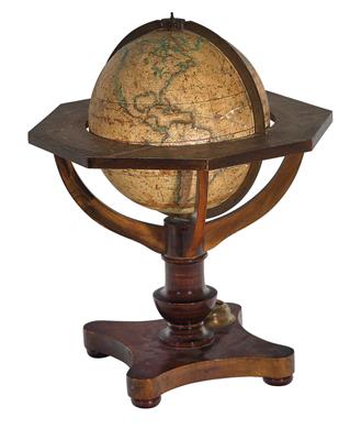 A c. 1820 Carl Bauer Nuremberg terrestrial Globe - Strumenti scientifici e globi d'epoca