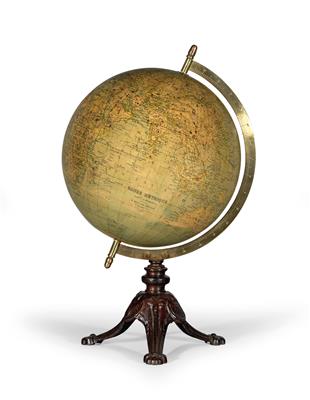 A c. 1890 Emile Bertaux terrestrial Globe - Antique Scientific Instruments and Globes