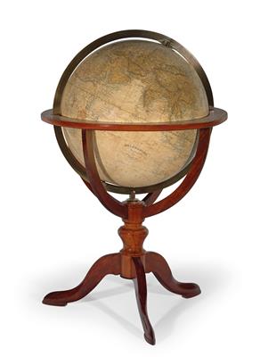 A rare Delamarche terrestrial Globe - Historické vědecké přístroje a globusy