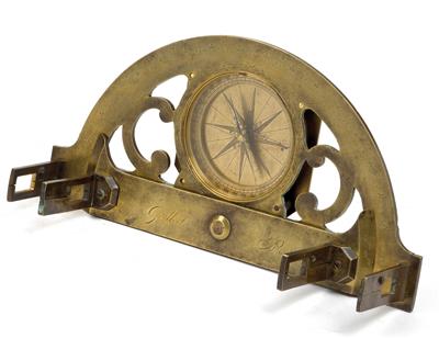 A French late 18th century brass Graphometer - Antique Scientific Instruments and Globes, Cameras