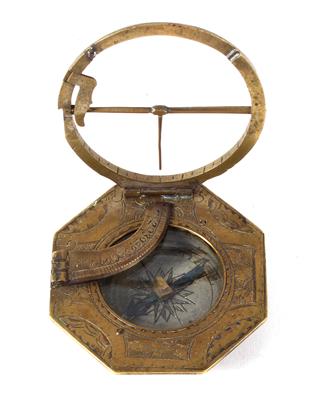 An equinoctial compass Sundial by Lorenz Grassl - Antique Scientific Instruments and Globes