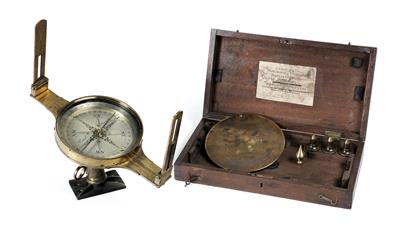 An English alidade Compass - Historische wissenschaftliche Instrumente und Globen - Klassische Fotoapparate und Zubehör