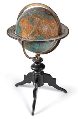 A c. 1880 Ernst Schotte & Co Terrestrial Globe - Strumenti scientifici e globi d'epoca
