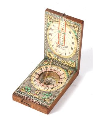 A c. 1830 German Diptych Sundial - Antique Scientific Instruments and Globes