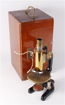 A c. 1910 Microscope - Historische wissenschaftliche Instrumente und Globen - Klassische Fotoapparate und Zubehör