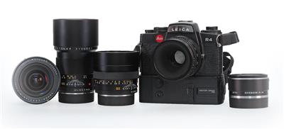 Leica R4 Ausrüstung mit vier Objektiven - Historische wissenschaftliche Instrumente, Globen und Fotoapparate