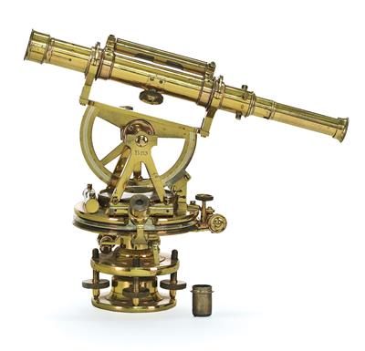 An English brass Theodolite - Antique Scientific Instruments, Globes and Cameras