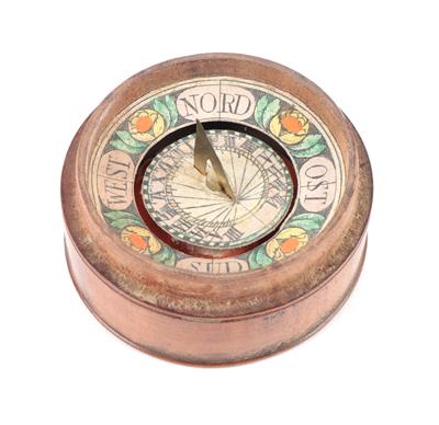 A c. 1830 box Sundial - Antique Scientific Instruments, Globes and Cameras