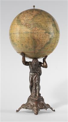 A c. 1900 terrestrial Globe - Historické vědecké přístroje, globusy a fotoaparáty
