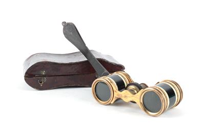 C. 1840 French Binoculars - Historické vědecké přístroje, globusy a fotoaparáty