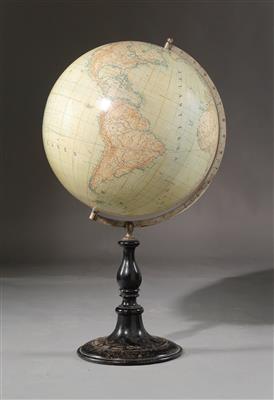 A large 1909 Swedish terrestrial Globe - Antique Scientific Instruments, Globes and Cameras