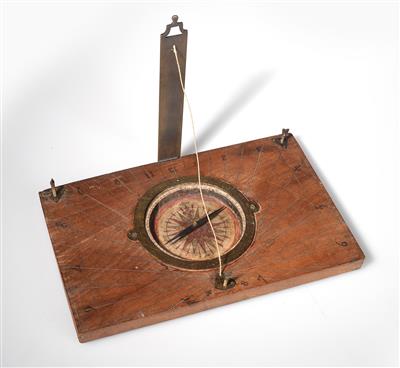 Horizontale Sonnenuhr - Historische wissenschaftliche Instrumente, Globen und Fotoapparate