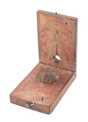 An early 18th century Diptych Sundial - Antique Scientific Instruments, Globes and Cameras