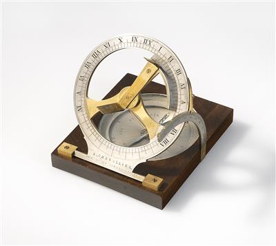 A c. 1830 equinoctial Sundial by Augustin Chevallier - Strumenti scientifici, globi d'epoca e macchine fotografiche