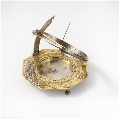 An rare equinoctial Sundial by Johann Martin (1642-1721) - Antique Scientific Instruments, Globes and Cameras