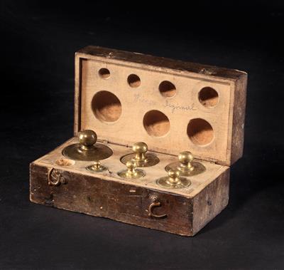 A rare Set of Vienna decimal pound weights - Historické vědecké přístroje, globusy a fotoaparáty