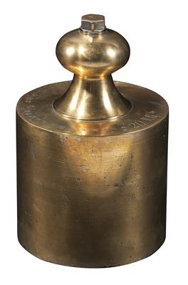 A 20 kg standard brass weight - Antique Scientific Instruments and Globes; Classic Cameras
