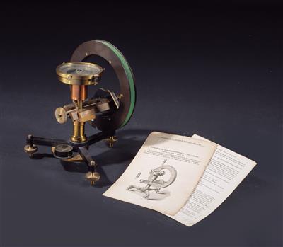 A Tangent Galvanometer after Kessler - Strumenti scientifici e globi d'epoca; Macchine fotografiche d'epoca e accessori