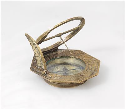 Äquatoriale Reisesonnenuhr von Andreas Vogler - Antique Scientific Instruments, Globes and Cameras