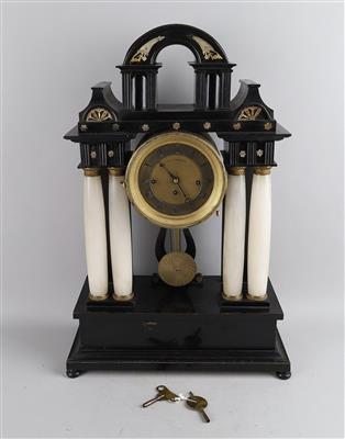 Biedermeier Kommodenuhr - Clocks, Science, and Curiosities including a Collection of glasses