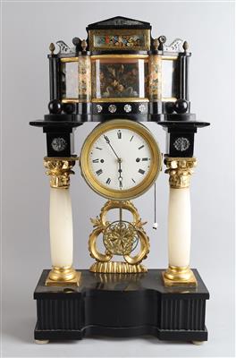 Biedermeier Portaluhr - Clocks, Science, and Curiosities including a Collection of glasses