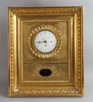 Biedermeier Rahmenuhr - Clocks, Science, and Curiosities including a Collection of glasses