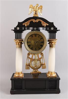 Biedermeier Portaluhr, - Clocks, Science & Curiosities
