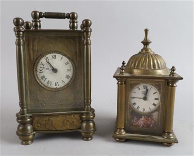 Konvolut 2 Messing Tischwecker, - Clocks, Science & Curiosities