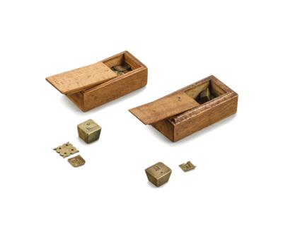 Two apothecary weight boxes - The Dr. Eiselmayr scales & weights collection