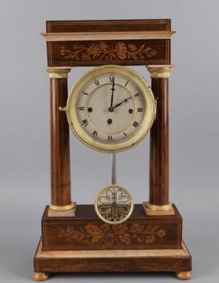 Biedermeier Portaluhr, - Clocks, Science, Curiosities & Photographica