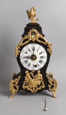 Kleine Spätbarock Tischuhr mit Wecker, "Vincent à Jougne", - Clocks, Science, Curiosities & Photographica