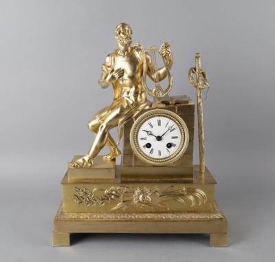 Bronze Kaminuhr "Homer", - Clocks, Science, Curiosities
