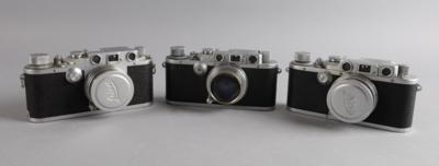 Drei LEICA Kameras - Uhren, Technik, Kuriositäten & Photographica