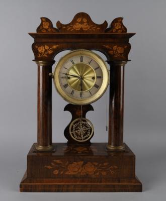 Biedermeier Portaluhr, - Clocks, Science, Curiosities & Photographica