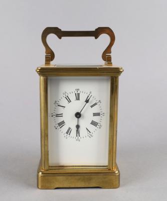 Französische Reiseuhr, - Clocks, Science, Curiosities & Photographica