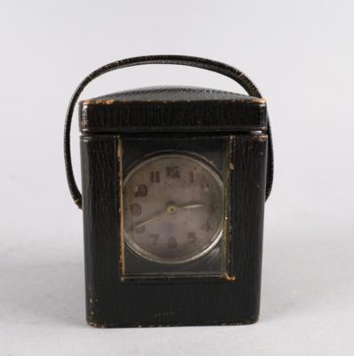 Silber Reiseuhr in Etui, - Orologi, tecnologia, curiosità e fotografica