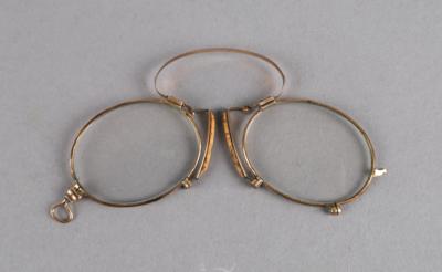 Zwicker (Brille), Gold 14K - Uhren, Technik, Kuriositäten & Photographica