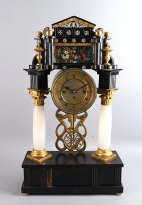 Biedermeier Portaluhr, - Hodiny, technologie, kuriozity a kamery