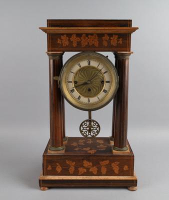 Biedermeier Portikusuhr, - Clocks, Science, Curiosities & Photographica