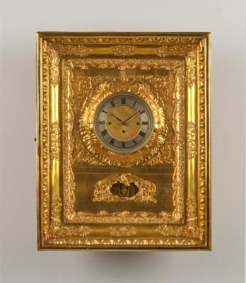 Biedermeier Rahmenuhr, - Clocks, Science, Curiosities & Photographica