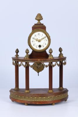 Kleine Historismus Trumeau Uhr "Junghans", - Uhren, Wissenschaft, Technik, Fotoapparate & Kuriositäten