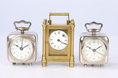 Konvolut Reisewecker von 1860- 1900, - Clocks, Science, Curiosities