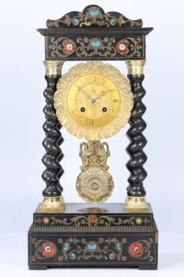 Napoleon III Portikusuhr, - Uhren, Wissenschaft, Technik, Fotoapparate & Kuriositäten